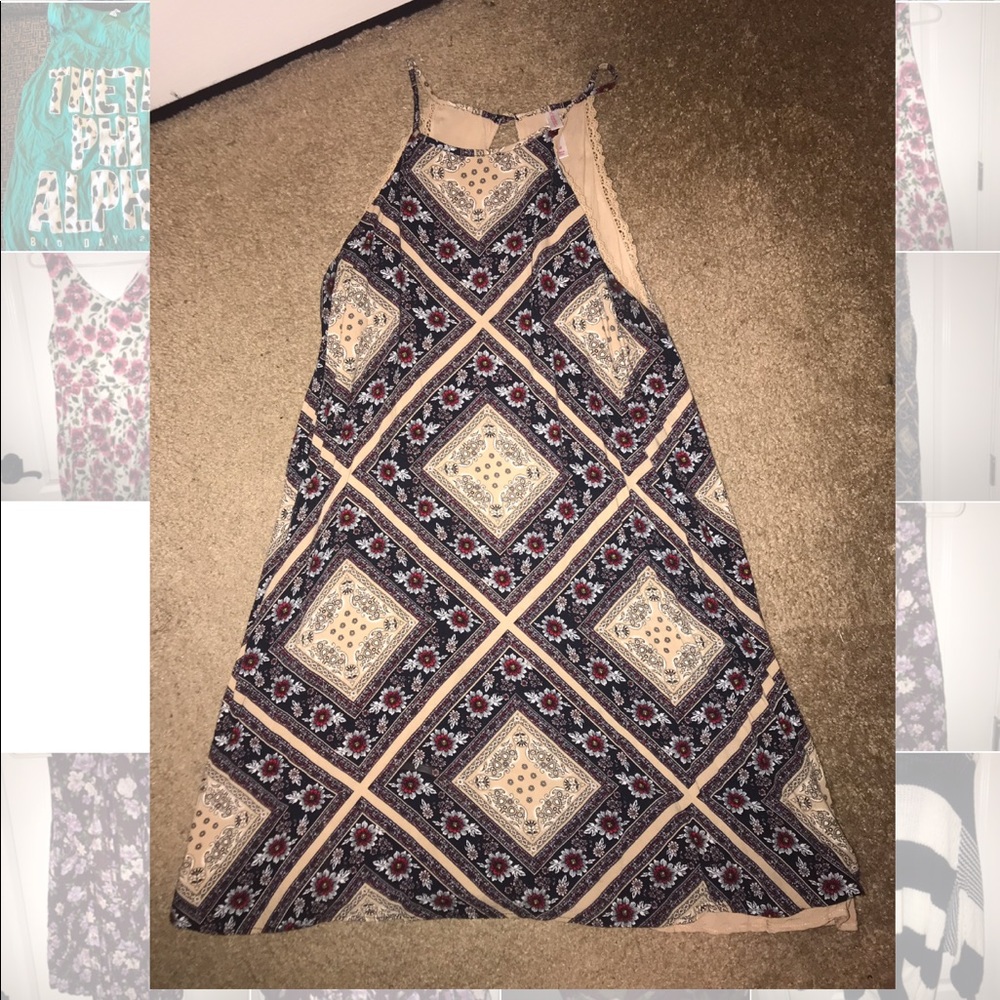 High neck sun/ shift dress